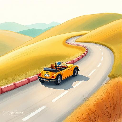 Illustration for the Cars & Racing personalised story world