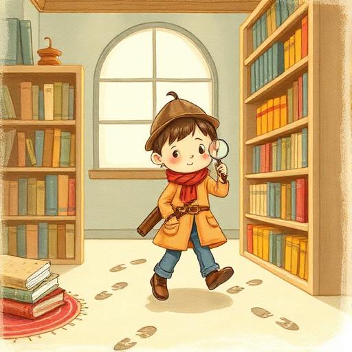 Illustration for the Detectives & Mysteries personalised story world