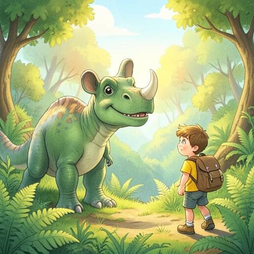 Illustration for the Dino Discovery story world