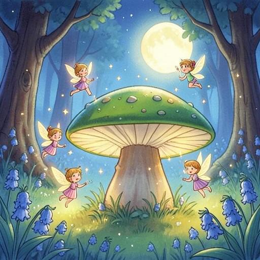Illustration for the Enchanted Forest Fairies story world