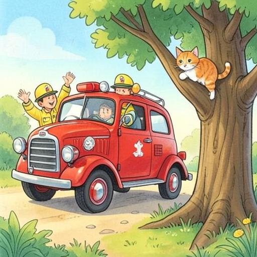 Illustration for the Firefighters & Rescue story world