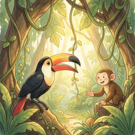 Illustration for the Jungle Explorers personalised story world