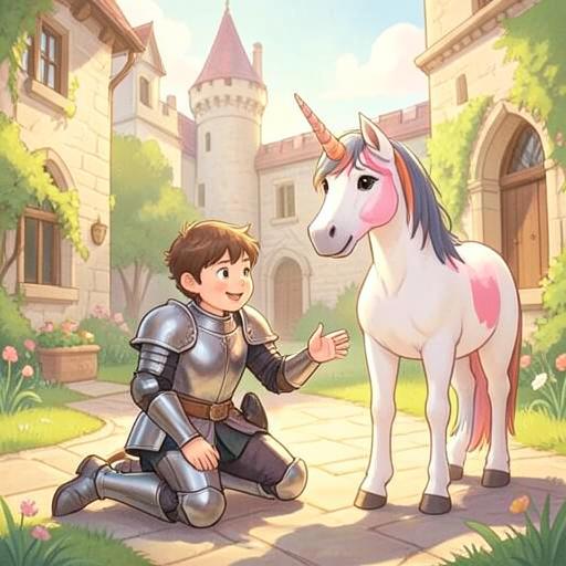 Illustration for the Knights & Castles story world