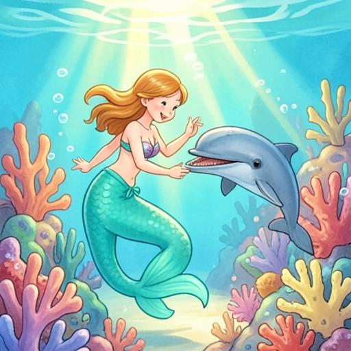 Illustration for the Mermaids & Underwater Adventures story world
