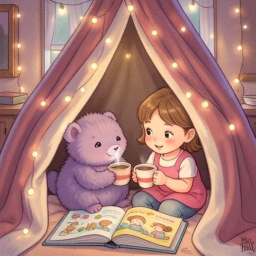 Illustration for the Friendly Monsters story world