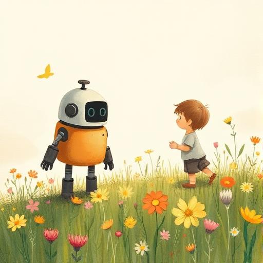 Illustration for the Robots personalised story world