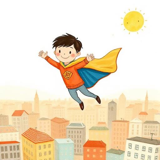 Illustration for the Superheroes personalised story world