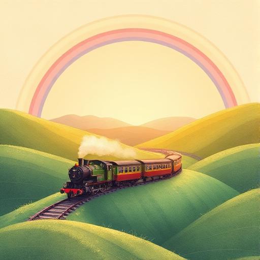 Illustration for the Trains personalised story world